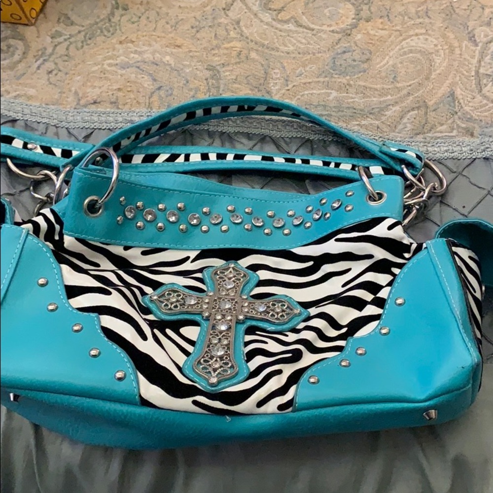 Blue Country Cross Purse